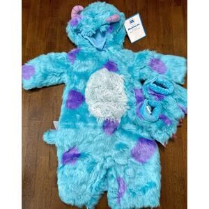 NEW Pottery Barn Kids Monsters Inc Sulley Halloween Costume 12-24 Months Sully